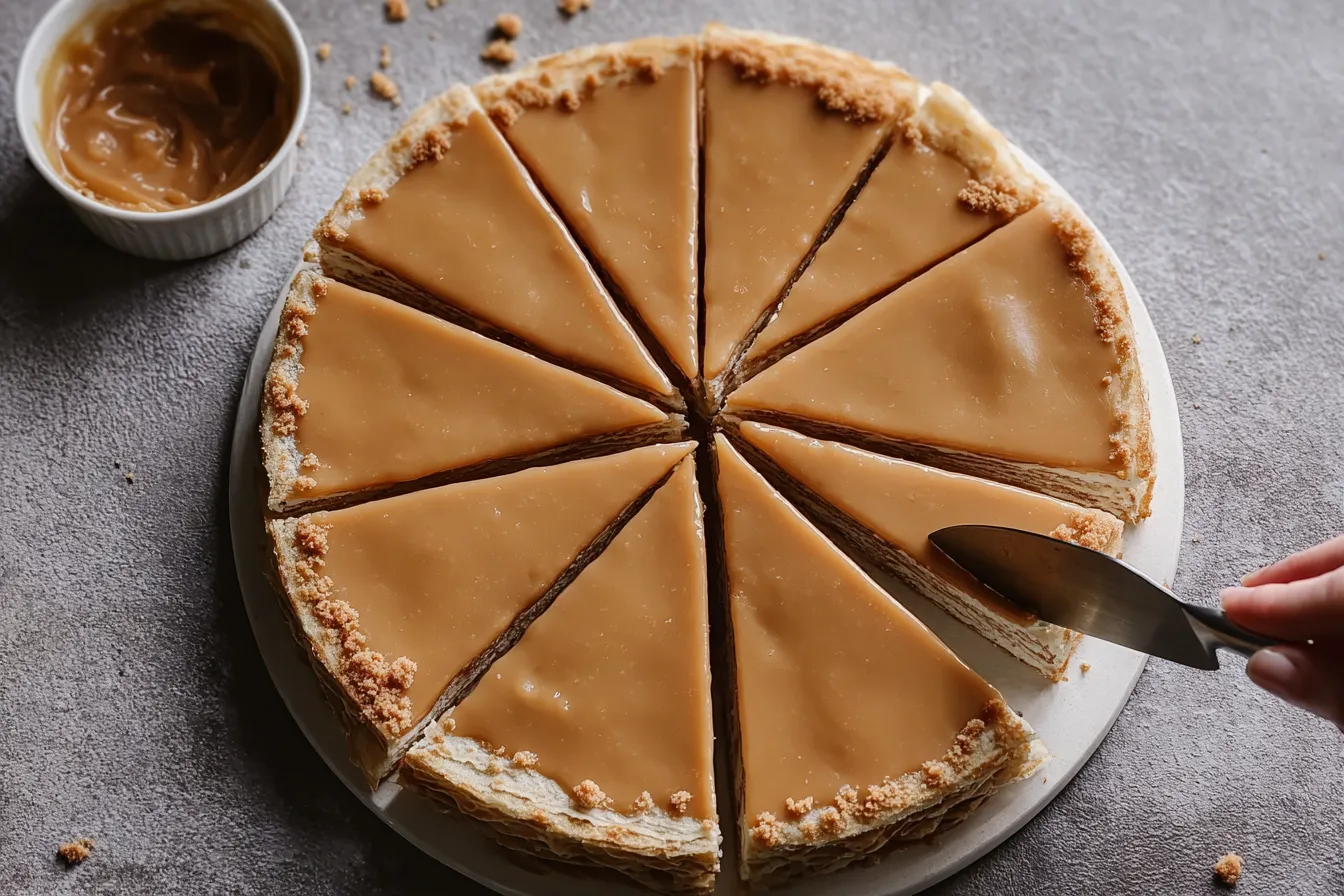 Vanilla & Speculoos Crêpe Cake: Elegant Layers of Spiced Cream and Delicate Crêpes