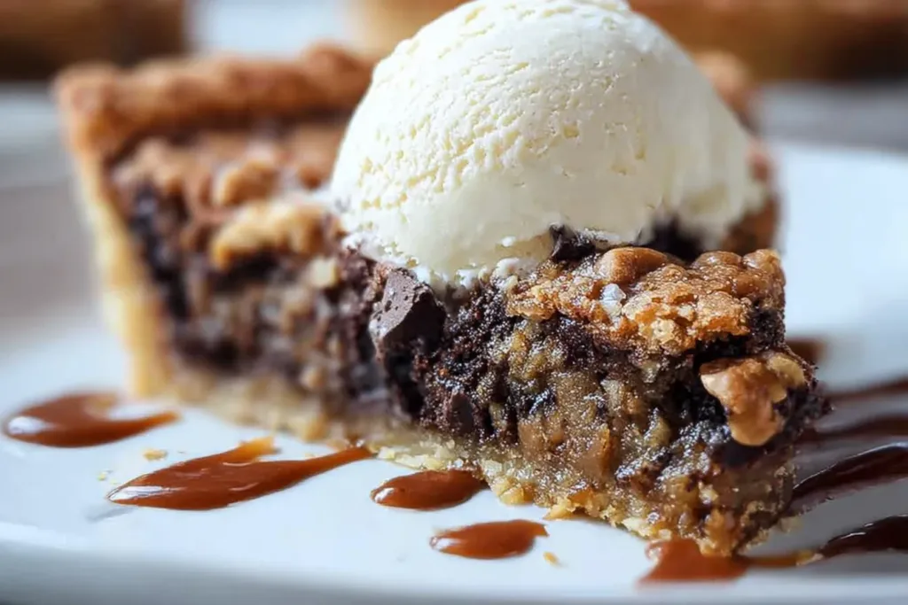 walnut and dark chocolate chip cookie pie 1 Walnut and Dark Chocolate Chip Cookie Pie: A Delicious Delight