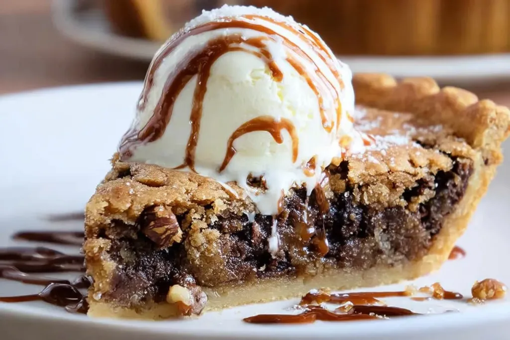 walnut and dark chocolate chip cookie pie 2 Walnut and Dark Chocolate Chip Cookie Pie: A Delicious Delight