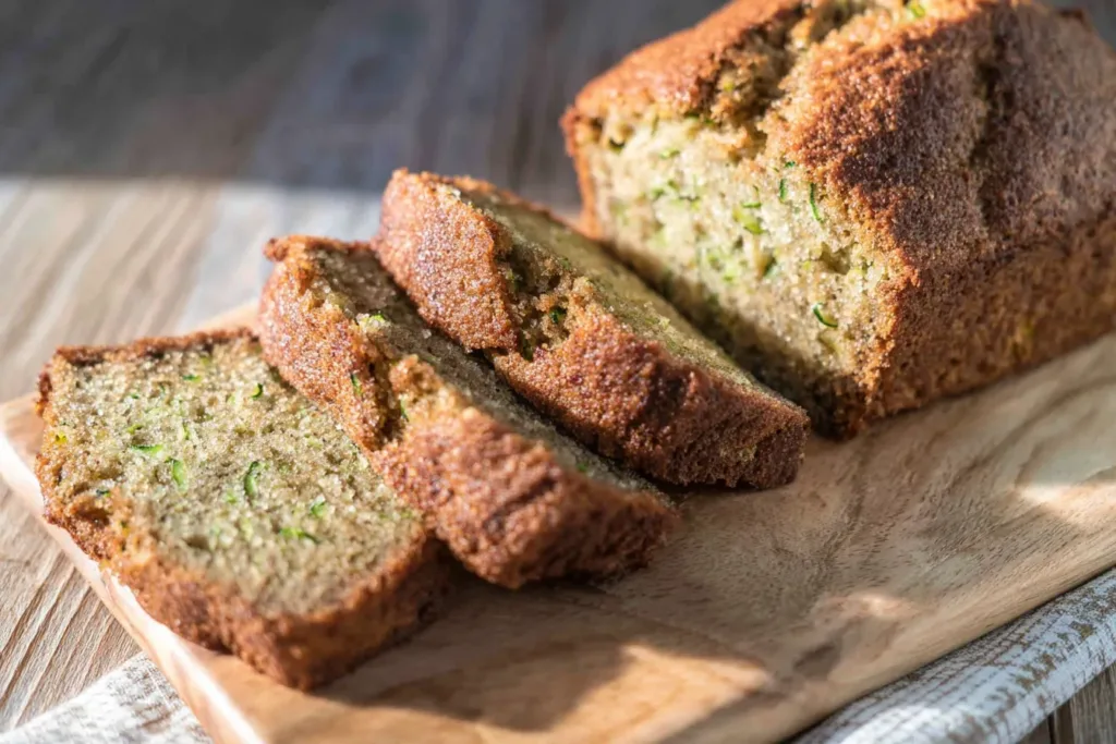 Moist Zucchini Bread Slice