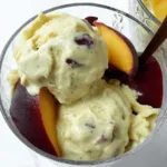 3-Ingredient Nectarine Nice Cream (Vegan/GF) in a Bowl