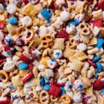 Delicious 4th of July Snack Mix Ready to Serve
