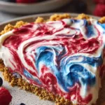 4th of July Swirl Pie – Festive No-Bake Dessert