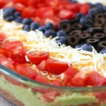 American Flag Layered Taco Dip Ready to Serve