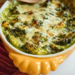 Delicious Baby Pattypan Squash Gratin Served in a Dish