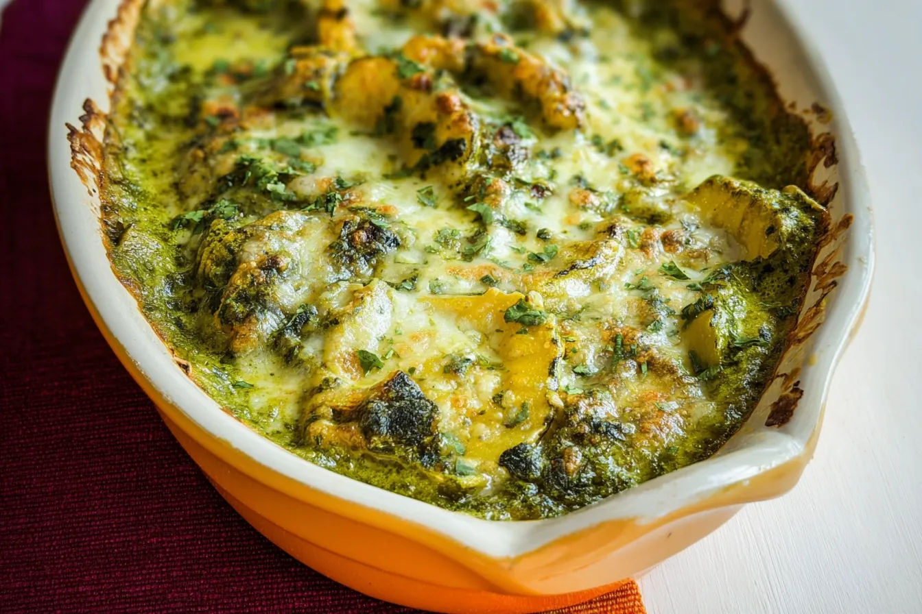 Baby Pattypan Squash Gratin 