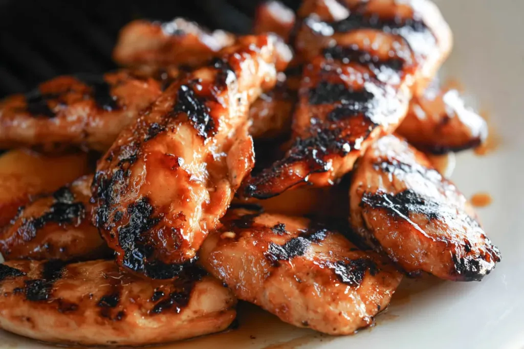 Barbecue Peach Chicken on the Grill: Summertime Flavor