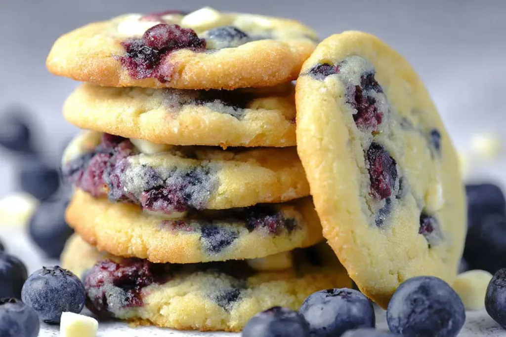Blueberry Cookies Freshly Baked