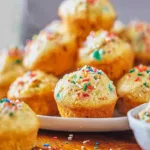 Delicious Birthday Cake Muffins Ready to Celebrate