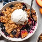 Blueberry Peach Crumble: A Delicious Autumn Delight 5 Blueberry Peach Crumble Freshly Baked