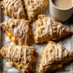 Buttery Peach Cobbler Scones Ready to Delight
