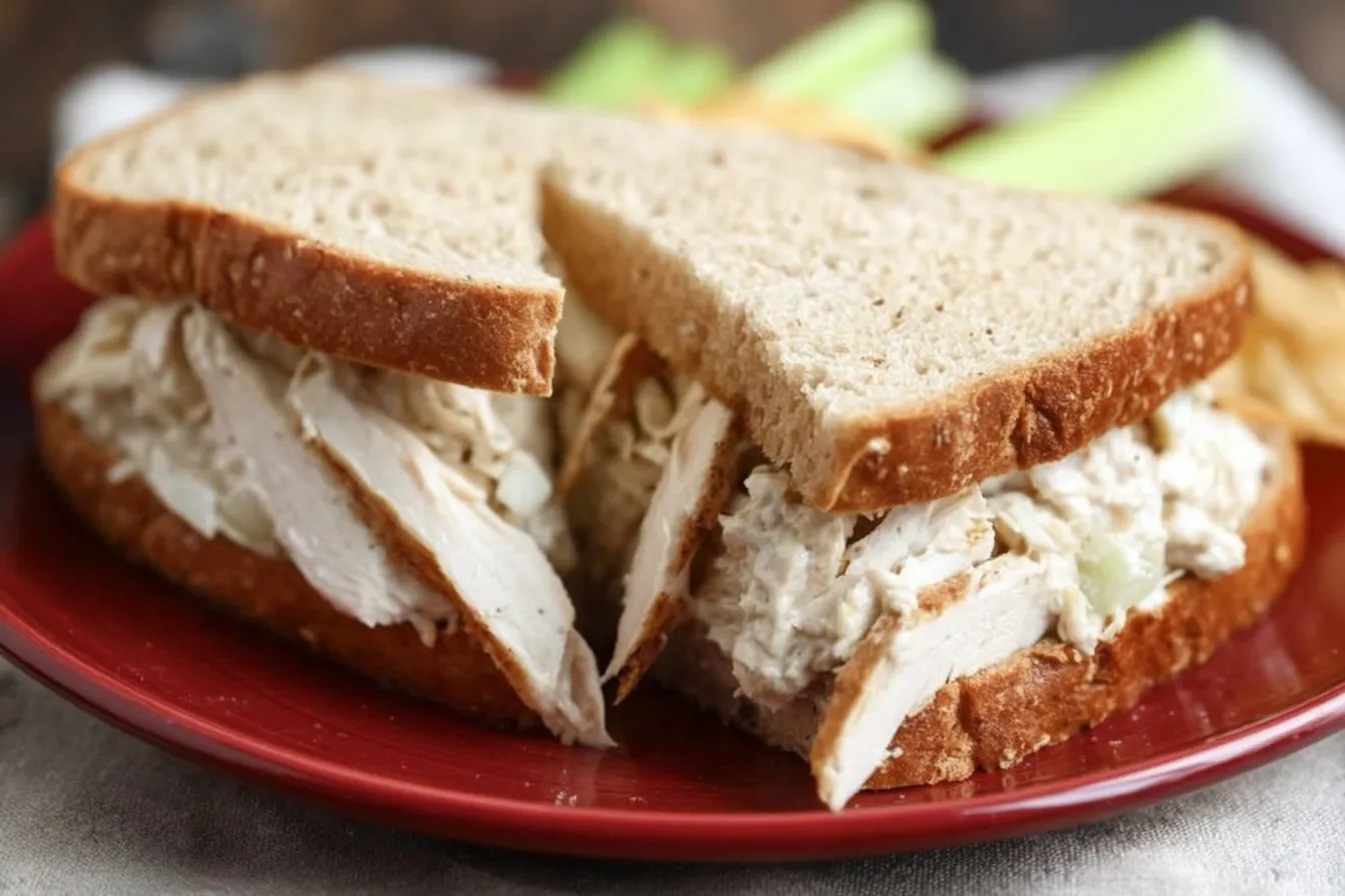 Caesar Chicken Salad Sandwiches 