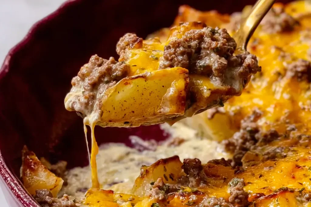 Cheesy Ground Beef and Potatoes - Comfort Food Bliss