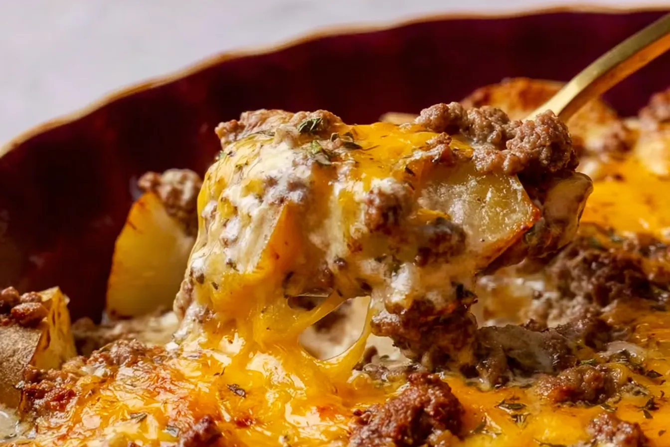 Cheesy Ground Beef and Potatoes