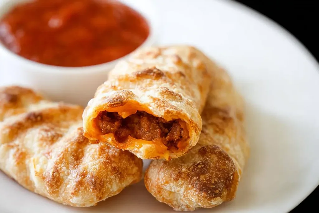 Cheesy Taco Sticks on a Plate