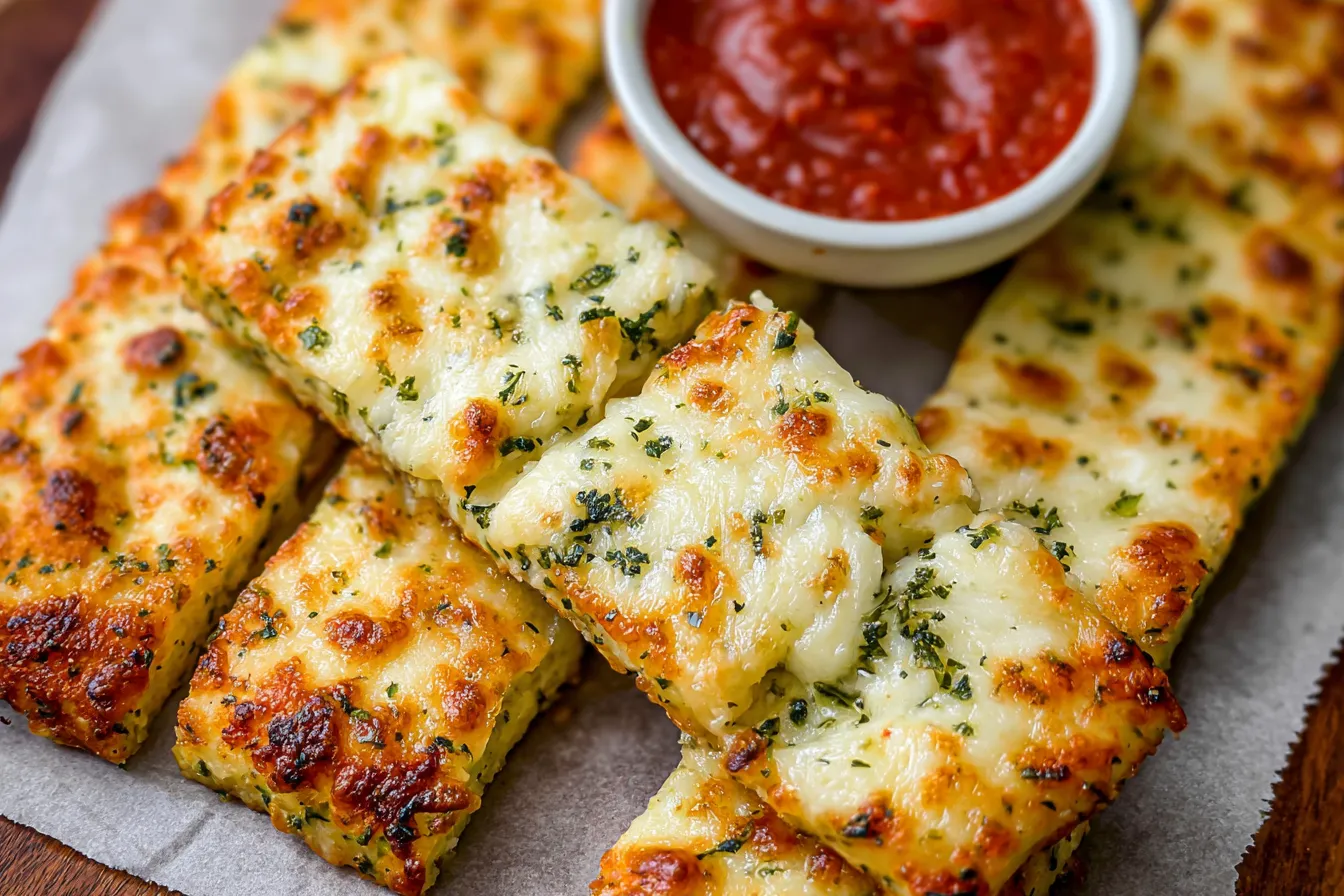 Cheesy Zucchini Breadsticks 