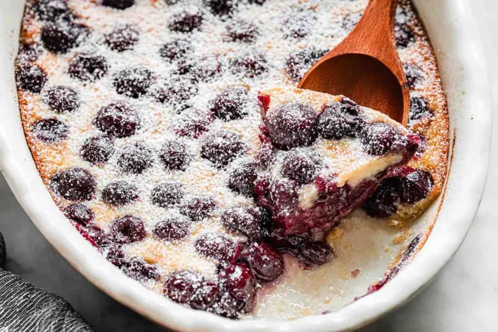 Cherry Clafoutis Freshly Baked
