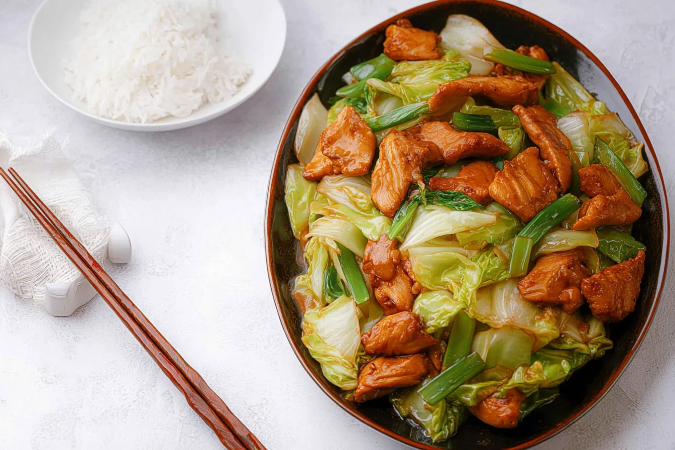 Chicken and Cabbage Stir Fry 