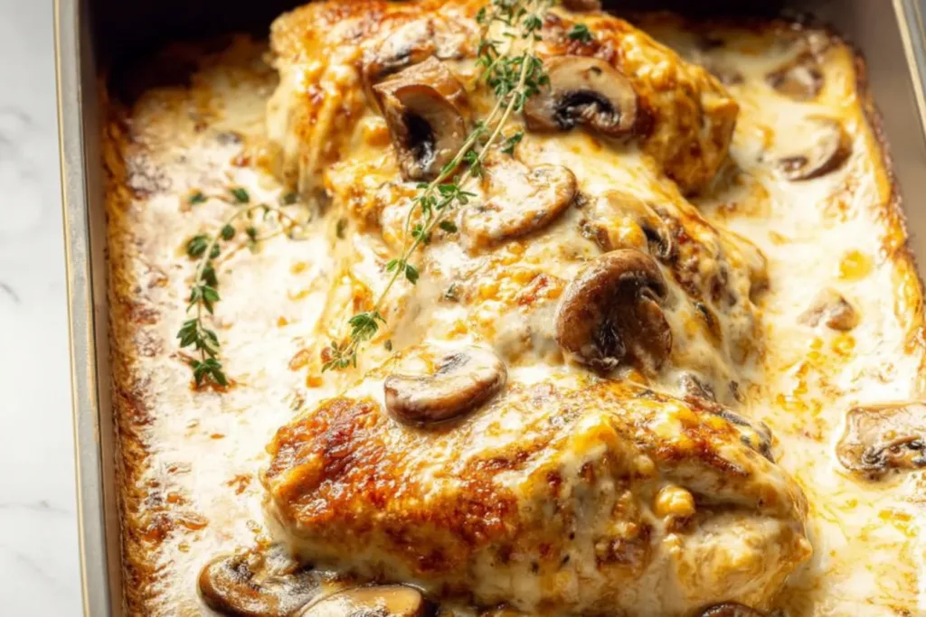 Delicious Chicken Gloria on a Plate