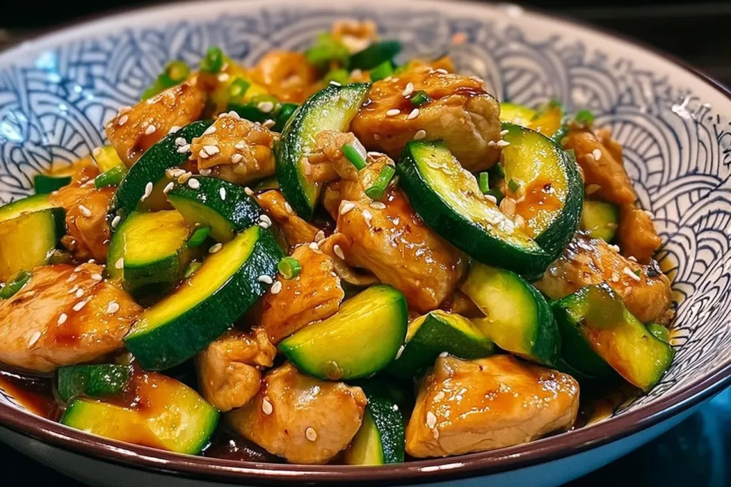 Chicken Zucchini Stir Fry - A Healthy Dinner Option