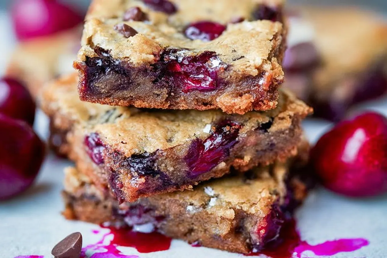Chocolate Chip Cherry Bars 