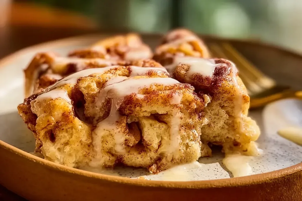 Decadent Cinnamon Roll French Toast Casserole