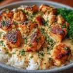 Creamy Garlic Chicken Rice Bowl: Comfort Food Delight