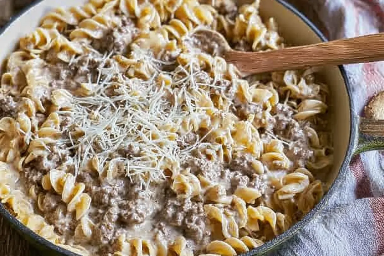 Creamy Ground Beef and Noodles