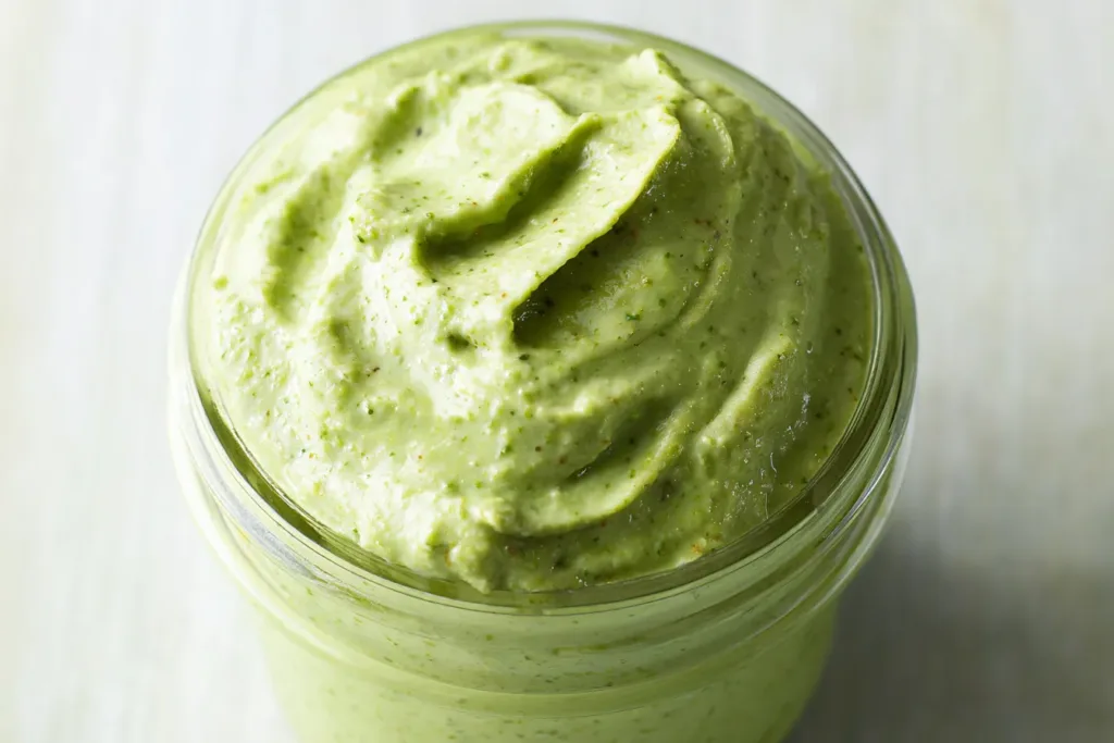 Creamy Pesto Sauce: A Deliciously Rich Flavor Experience 3 Creamy Pesto Sauce Served Over Pasta