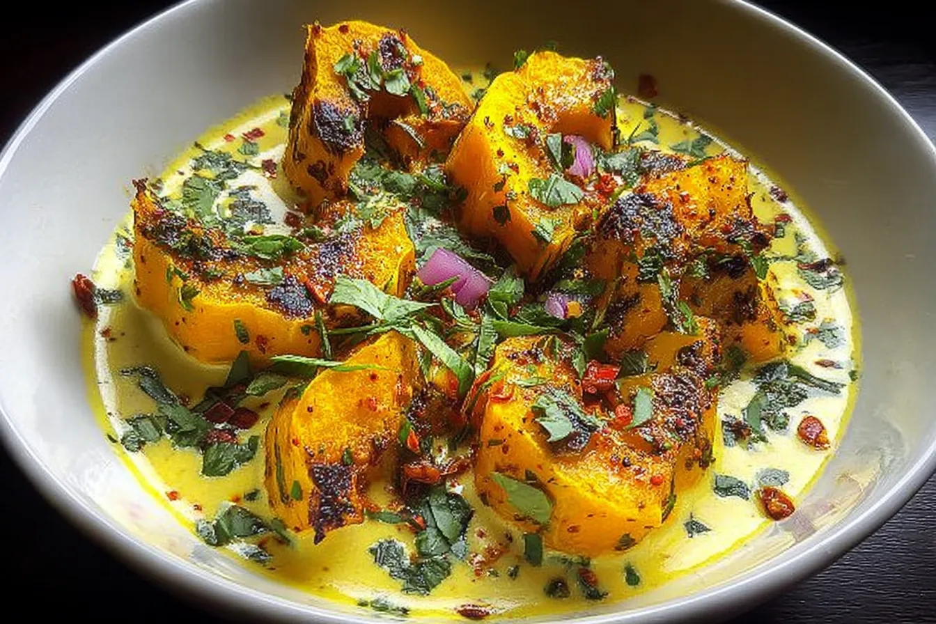 Curry-Spiced Patty Pan Squash with Coconut Milk: A Creamy Summer Delight 