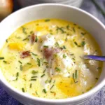 Dad’s New England Fish Chowder in a Rustic Bowl
