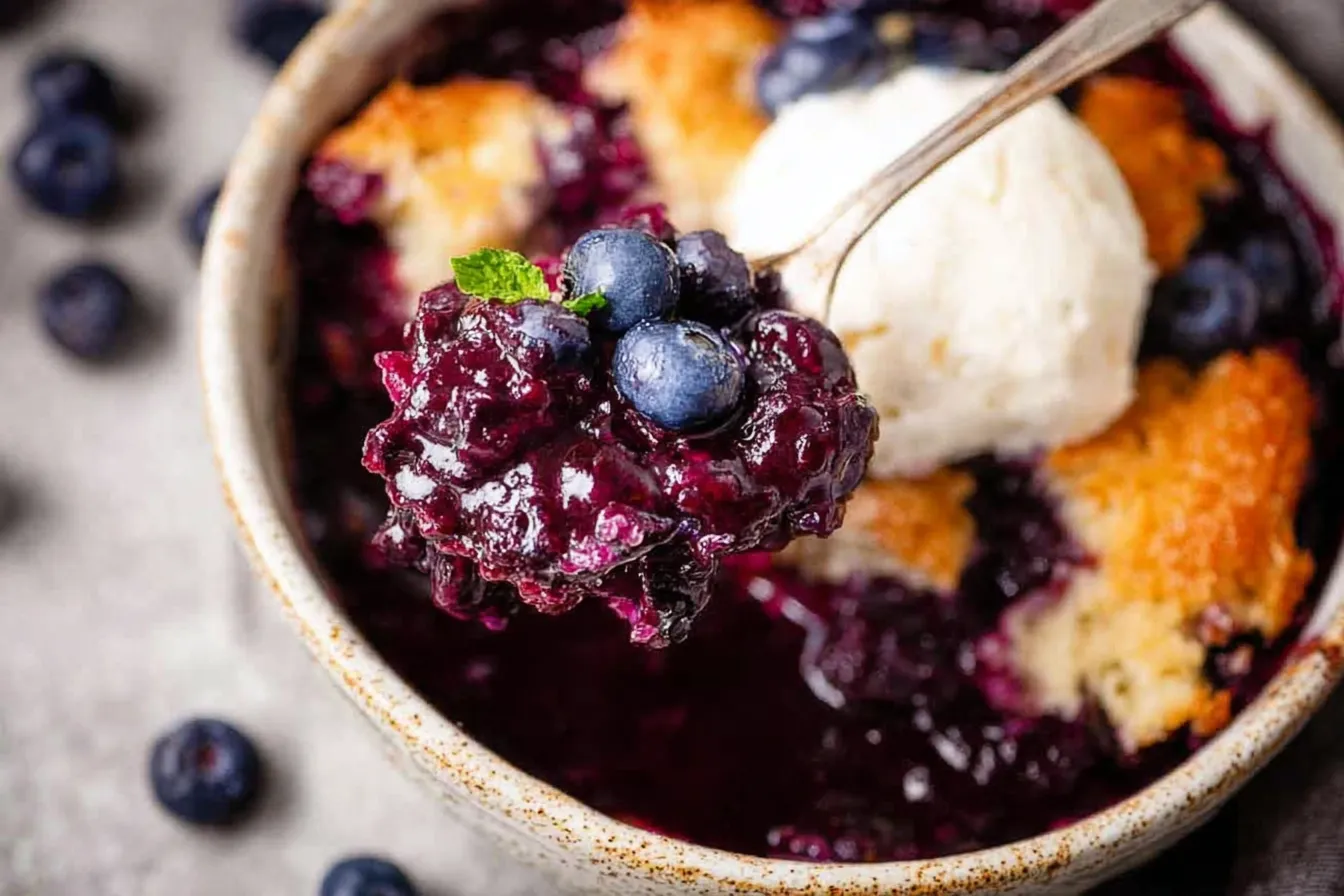 Easy Blueberry Cobbler 