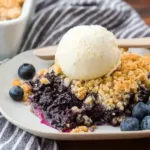 Deliciously Baked Easy Blueberry Crisp in a Dish
