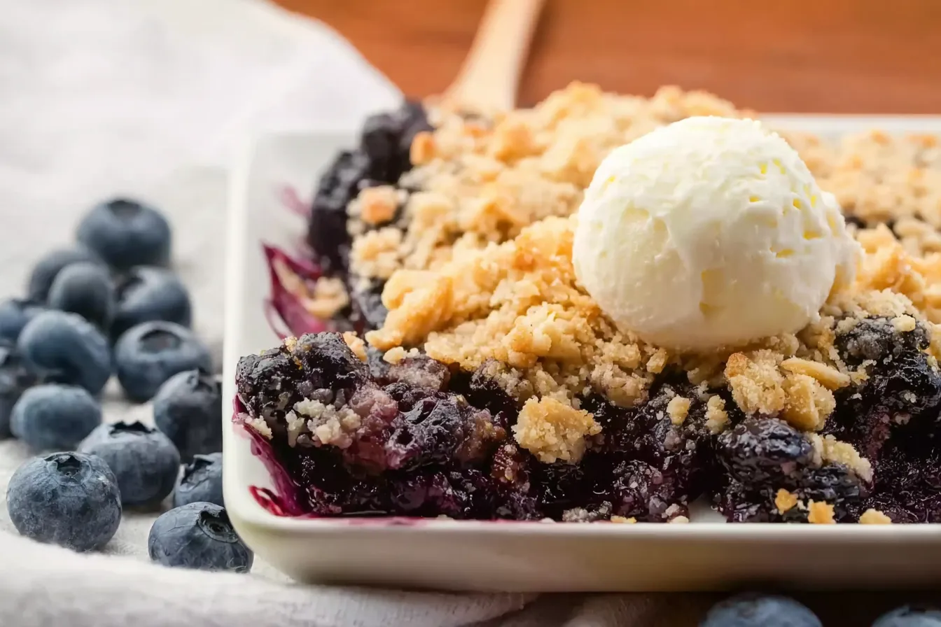 Easy Blueberry Crisp 