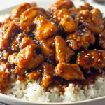 Easy Bourbon Chicken Ready to Serve