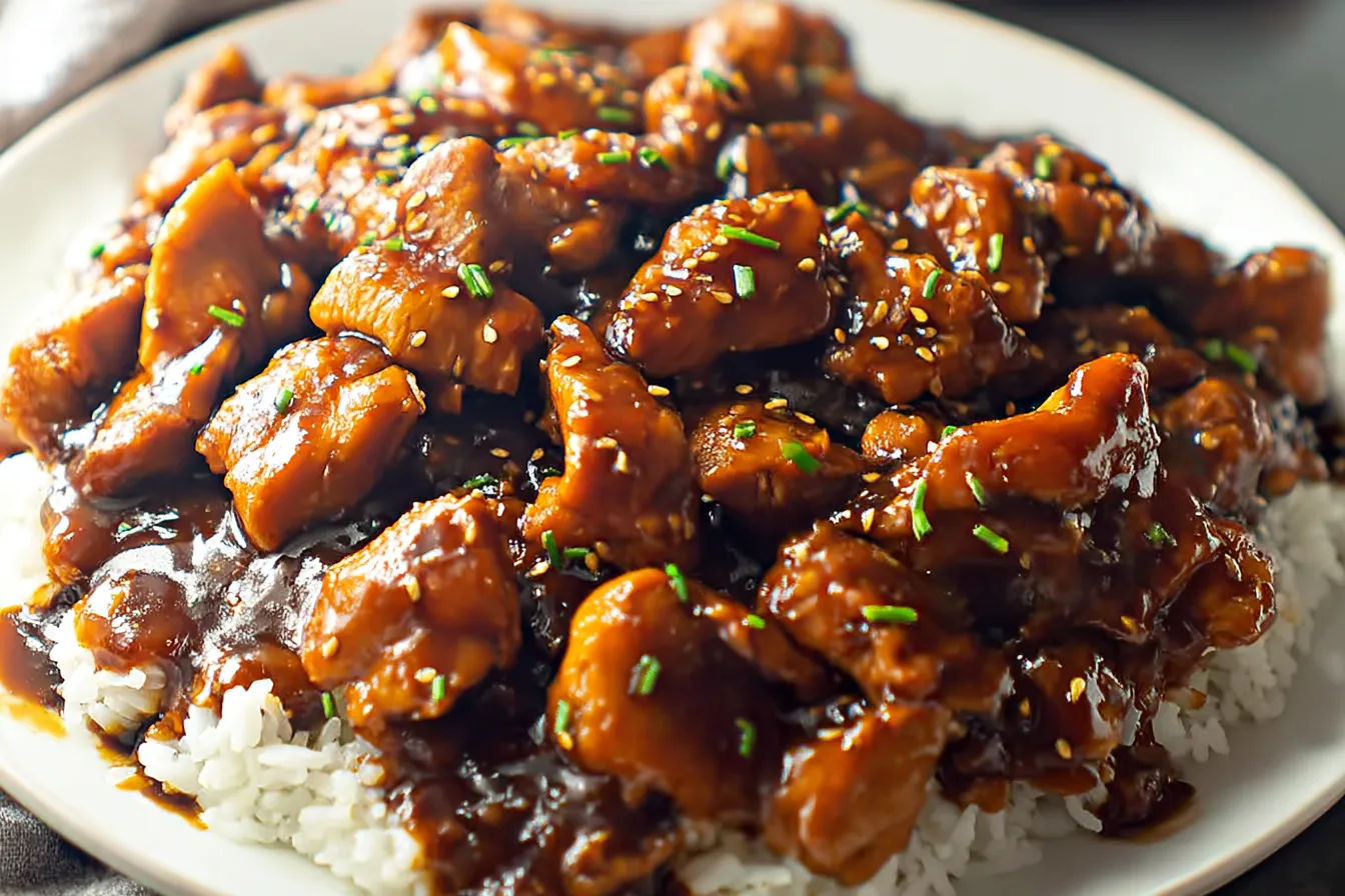Easy Bourbon Chicken