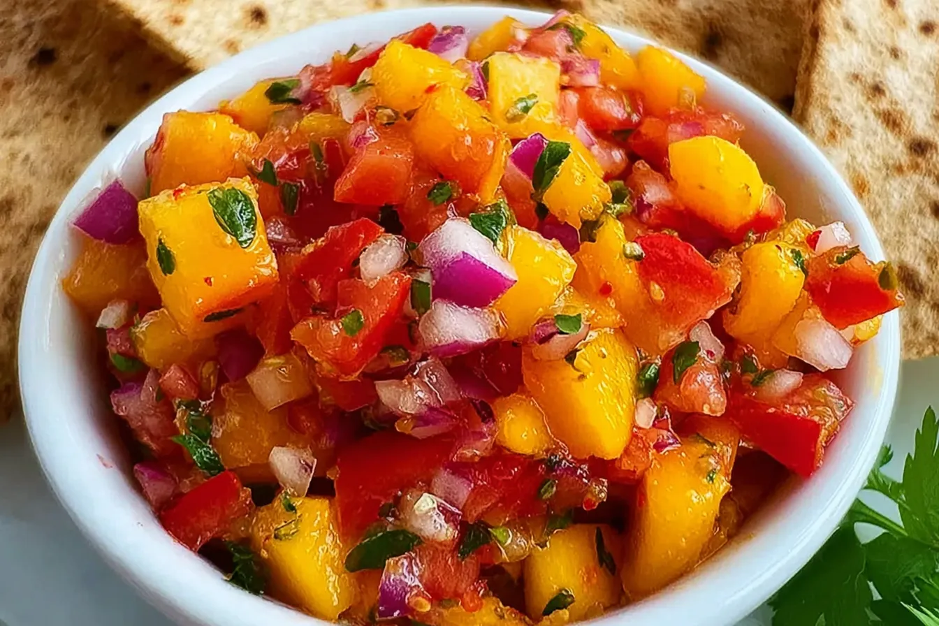 Easy Homemade Peach Salsa Recipe - Fresh & Flavorful! 4 Easy Homemade Peach Salsa Recipe