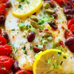 Easy Mediterranean-Style Baked Haddock Served with Herbs