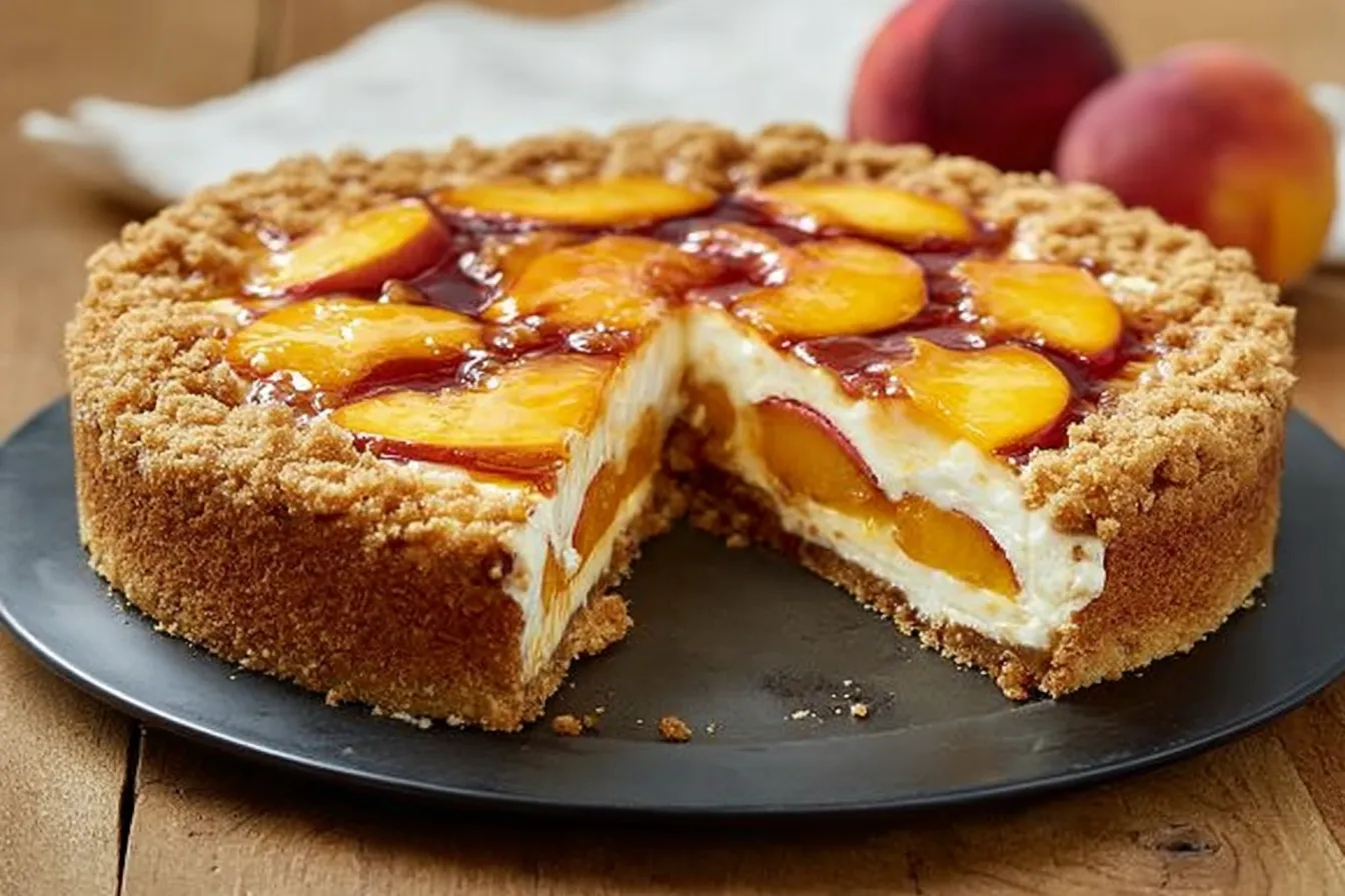 Easy Peach Cobbler Cheesecake Recipe: A Slice of Heaven 4 Easy Peach Cobbler Cheesecake Recipe