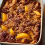 Delicious Easy Peach Cobbler French Toast Bake Freshly Baked