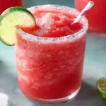 Easy Watermelon Slushie in a Glass