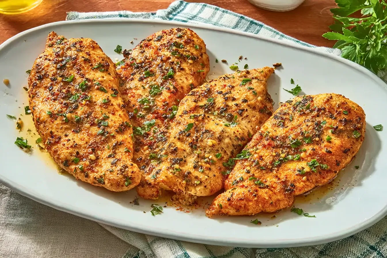 Garlic Butter Chicken Cutlets 