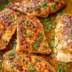 Delicious Garlic Butter Chicken Freshly Plated