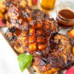 Grilled Bourbon Peach BBQ Chicken - A Flavorful BBQ Favorite