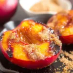 Grilled Peaches with Cinnamon and Brown Sugar on the Grill