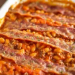 Ground Beef and Baked Bean Casserole Ready to Serve