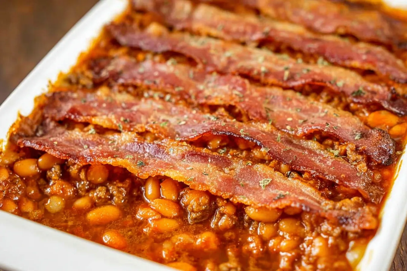 Ground Beef and Baked Bean Casserole