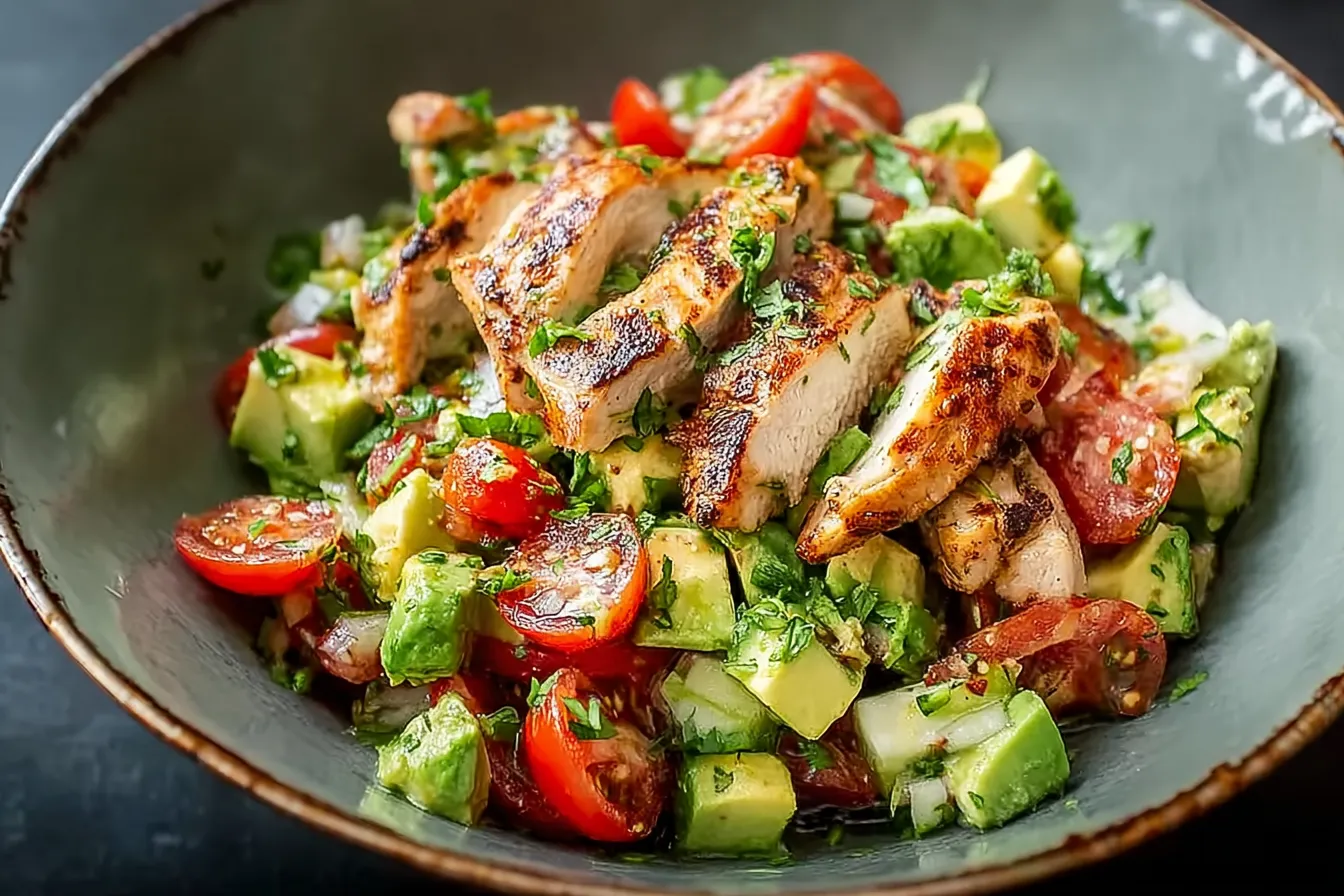 Healthy Avocado Chicken Salad Recipe 