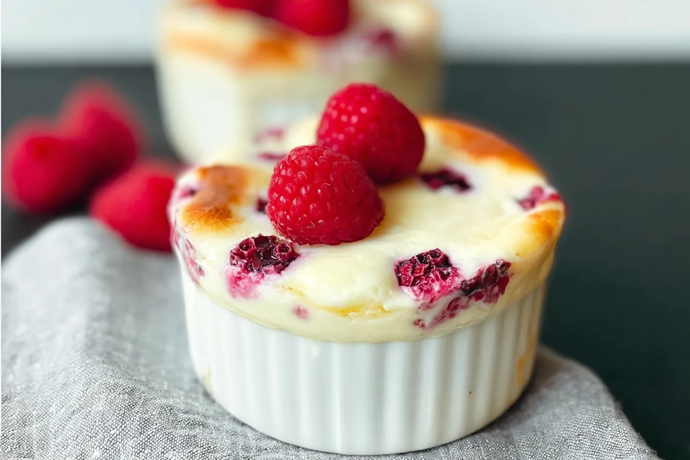High-Protein Berry Yogurt Bake (30g Protein & 225 Calories) 