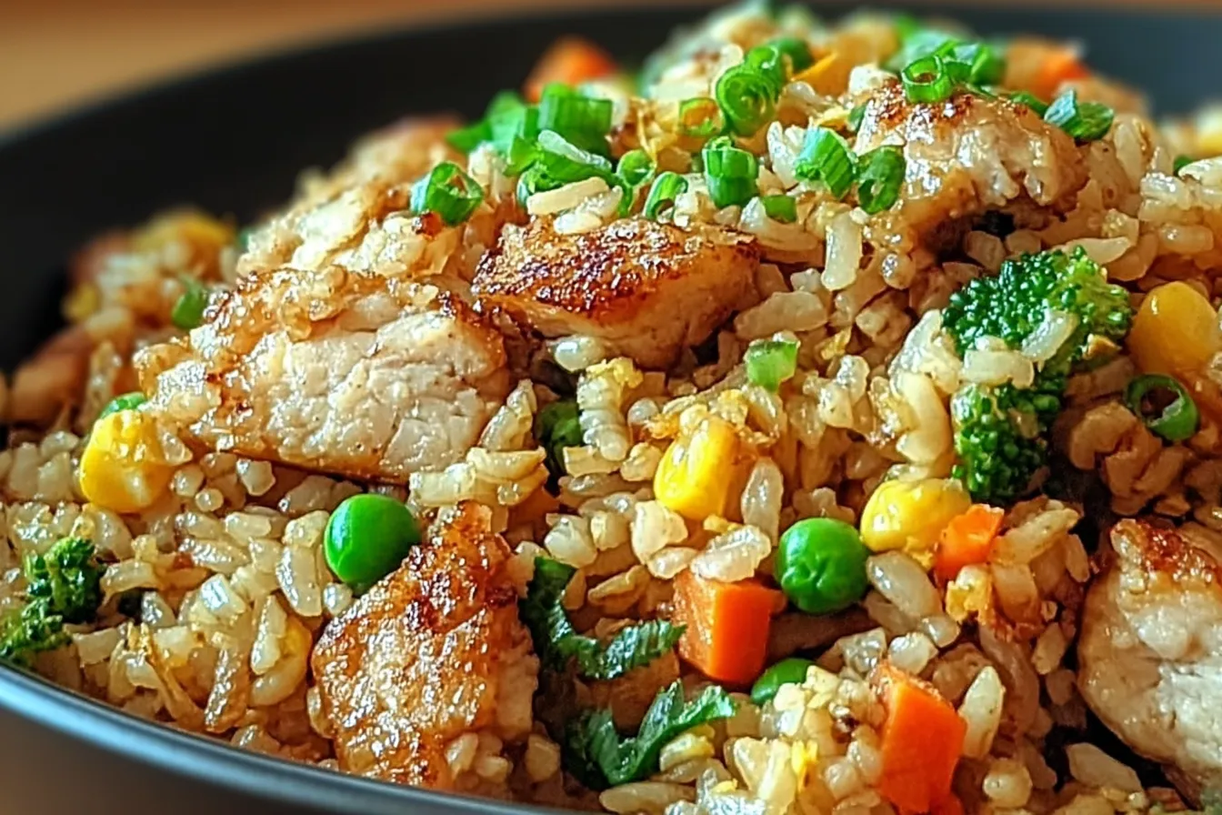 High Protein Crispy Garlic Chicken Fried Rice You'll Love 4 High Protein Crispy Garlic Chicken Fried Rice